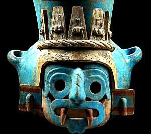 Tlaloc, zeul aztec cu ochelari...Ce caută ochelarii în fresce de acum mii de ani?