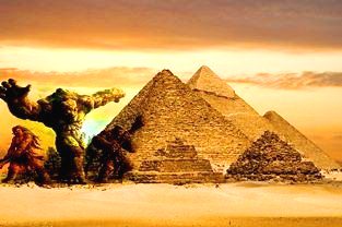 Marile piramide din Egipt au fost construite de giganţi... restul de piramide mai mici, de către oameni