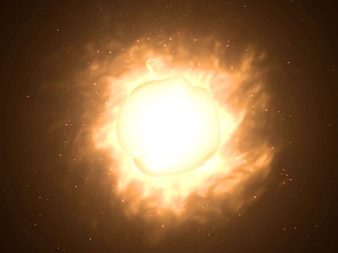 Astronomii au identificat o stea gigantică galbenă, de 1.300 de ori mai mare decât Soarele şi de 1.000.000 de ori mai luminoasă! Steaua se vede cu ochiul liber, deşi se află la 12.000 de ani-lumină distanţă!