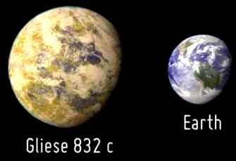 Astronomii au găsit o exoplanetă asemănătoare Pământului, Gliese 832c, ce ar putea găzdui viaţa! Şi e situată la doar 16 ani-lumină faţă de noi!