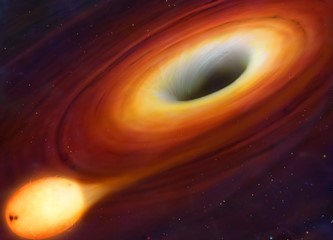 O gaură neagră "flămândă" se trezeşte după 26 de ani şi îşi devorează steaua-companion din apropiere! Uluitor...