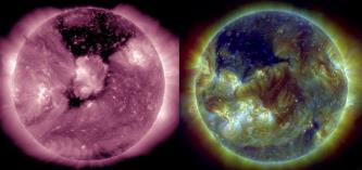 O uriaşă gaură coronală formată pe suprafaţa Soarelui alimentează teoria conspiraţiei conform căreia Soarele s-ar afla pe moarte!