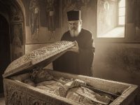 În 1956, un călugăr român fu ultimul care văzu cum arăta cu adevărat Ştefan cel Mare: i s-a părut că domnitorul moldovean vrea să-şi ridice pleoapele şi apoi, speriat, "a pulverizat" mormântul...