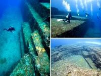 Scafandrii au descoperit un monument vechi de 10.000 de ani, sub Marea Japoniei - dovada că o veche civilizaţie s-a scufundat în adâncurile Oceanului Pacific...