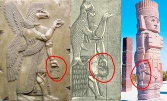 Enigma simbolului "genţii de mână" reprezentată în mai multe sculpturi străvechi. Ce semnifică şi ce mistere se ascund acolo?
