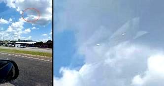 O, Dumnezeule, nu-mi vine să cred! Un obiect zburător necunoscut transparent a fost fotografiat pe cerul Texasului...