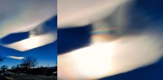 Un nor "curcubeu" cu o formă absolut bizară a fost observat în Colorado