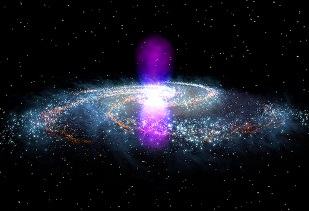 Lumina violet din centrul Căii Lactee şi legatura sa cu spiritualitatea