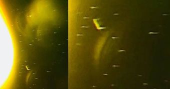 EXCLUSIV! O flotă uriaşă de nave extraterestre a ajuns în zona Soarelui? Iată ce-a fotografiat o femeie zilele trecute... De asta a fost închis de către autorităţi Observatorul Naţional Solar din New Mexico?