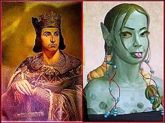 Legenda spune că regele Franţei, Filip al II-lea, s-a însurat cu o prinţesă daneză care ar fi avut "piele de şopârlă". Era ea o reptiliancă?