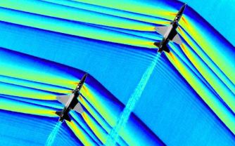 NASA a reuşit să fotografieze undele de şoc supersonice produse de avioane