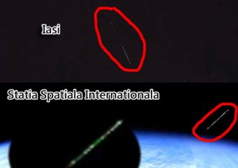 O dâră luminoasă enigmatică a fost fotografiată pe cerul nopţii la Iaşi. Seamănă cu un "OZN tip ţigară" observat de la nivelul Staţiei Spaţiale Internaţionale...