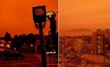 "Apocalipsa" roşie din California: locuitorii din San Francisco s-au trezit ziua cu o atmosferă portocalie, misterioasă şi întunecată! Despre ce-a fost vorba?