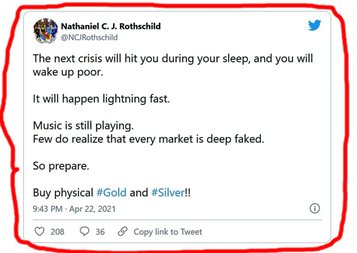 Mesajul criptic de pe Twitter al unui membru de vază al familiei Rothschild: "Următoarea criză vă va lovi în timp ce dormiţi!" Despre ce e vorba?