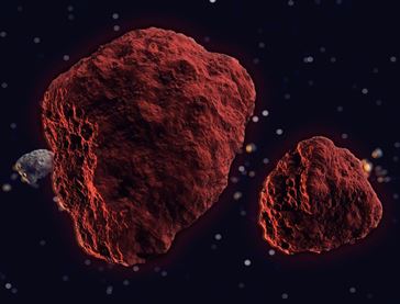 Cercetătorii au descoperit doi asteroizi roşii enigmatici, plini de "materie organică complexă", într-un loc unde n-ar trebui să se afle