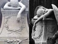"Îngerul durerii" - statuia fascinantă dintr-un cimitir din Roma. Ce poveste ascunde ea?