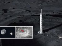 NASA a fotografiat un gigantic „Turn alb” pe Lună? De cine a fost el construit?
