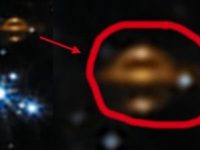 Puternicul telescop spaţial James Webb a surprins o imensă navă spaţială extraterestră aurie?