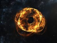 O "lentilă gravitaţională" a dezvăluit un monstru în depărtare: o gaură neagră gigantă, având de peste 30 de miliarde de ori masa Soarelui nostru