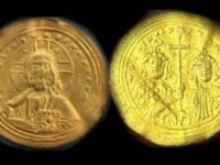 O monedă de aur bizantină excepţională, de peste 1.000 de ani vechime, a fost descoperită în Norvegia