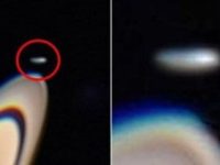 O structură masivă a fost fotografiată lângă inelele lui Saturn. Navă spaţială extraterestră!?