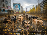 Zona radioactivă din jurul Cernobîlului creează un nou tip de câine bizar