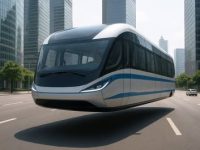 Autobuzul plutitor science-fiction din China iese pe străzi