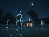 Povestire investigată serios de militarii americani ("Proiectul Blue Book"): în 1955, mai multe creaturi umanoide argintii au atacat casa unei familii