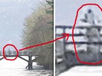Un turist susține că a fotografiat un misterios astronaut pe un pod de pe un lac din Scoţia (celebru pentru "monstrul din Loch Ness")