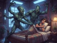 Un martor american susţine că doi umanoizi înalţi au încercat să-l tragă din patul dormitorului său, atunci când dormea Un martor american susţine că doi umanoizi înalţi au încercat să-l tragă din patul dormitorului său, atunci când dormea