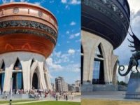 Palatul Nunților din Kazan - un monument ascuns al culturii pierdute din Tartaria? În jurul structurii se află figuri mitice sculptate, ca zilanții, ființe asemănătoare dragonilor Palatul Nunților din Kazan - un monument ascuns al culturii pierdute din Tartaria? În jurul structurii se află figuri mitice sculptate, ca zilanții, ființe asemănătoare dragonilor
