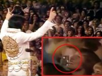 În filmarea ultimului concert al lui Elvis Presley (iunie 1977), cineva pare că ţine un smartphone modern (iPhone!?) pentru a-l înregistra video pe rockstarul american?